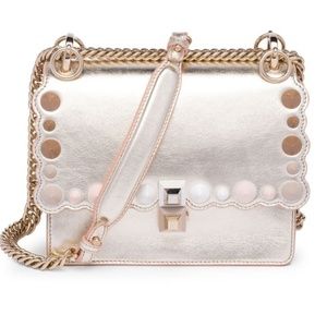 SOLD- AUTHENTIC FENDI METALLIC KAN I BAG